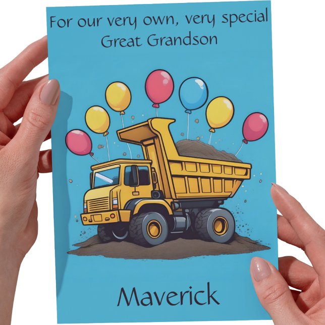 Carte de poème d'anniversaire du grand-fils custom (Créateur téléchargé)