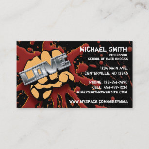 Carte de poing d'amour/haine