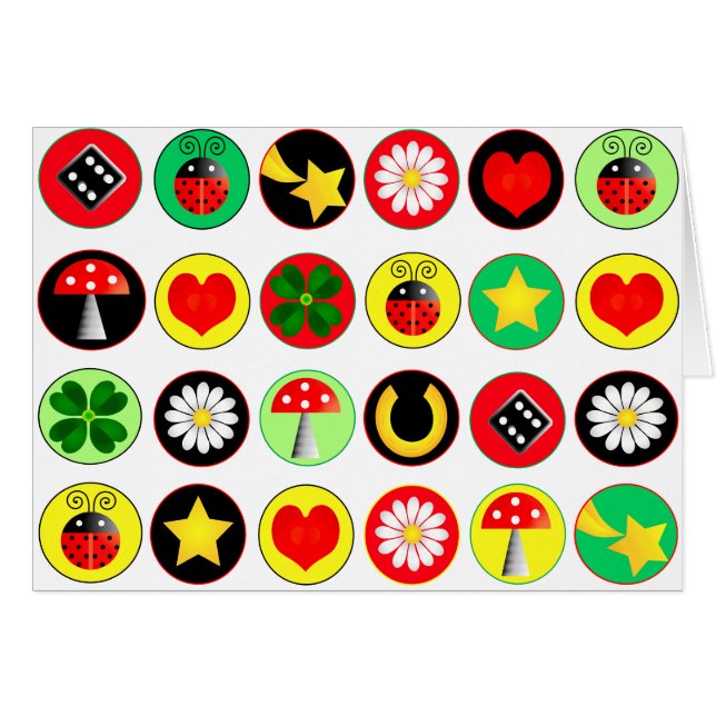 CARTE DE POINTS CHALEUREUX (Devant horizontal)