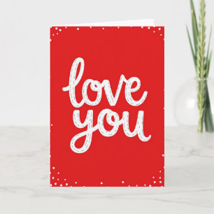 Carte de points d'amour romantique