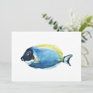 Carte de Poisson Tang Bleu Poudre