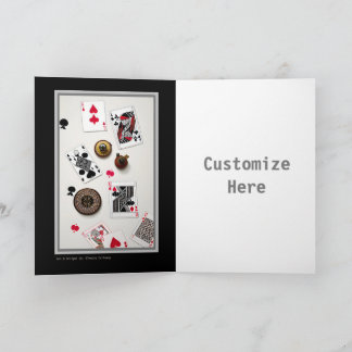 Carte de poker personnalisable Artsy pour joueurs