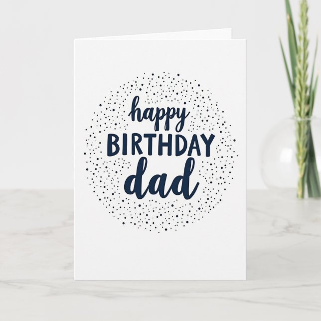 Carte de police d'écriture d'anniversaire chaleure (Devant)