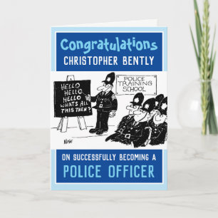 Carte de policier nouvellement qualifié