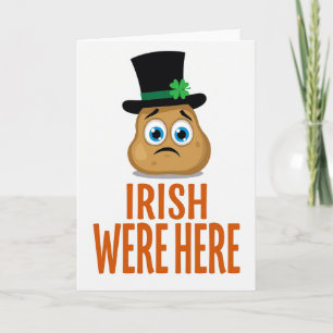 Carte de pomme de terre des Irlandais étaient ici