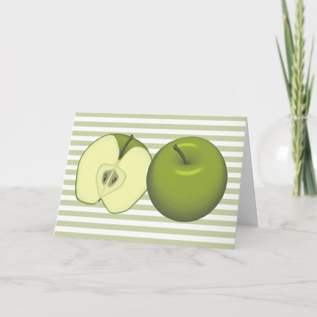 Carte de pomme verte (Devant)