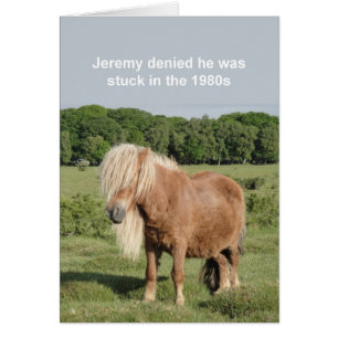 Carte de poney Shetland