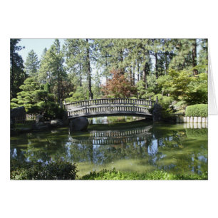 Carte de pont de jardin