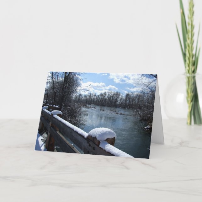 Carte de pont de rivière de Boise (Devant)