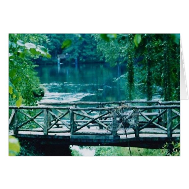 carte de pont tranquille (Devant horizontal)