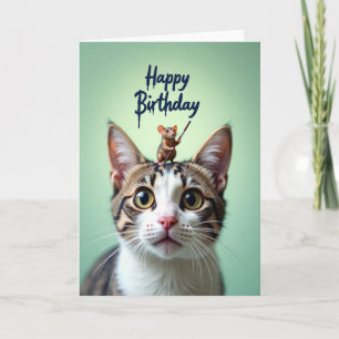 Carte de portrait d'anniversaire fantaisiste