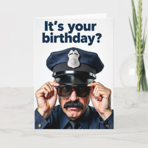 Carte de portrait d'anniversaire intense