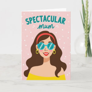 Carte de portrait de maman chic