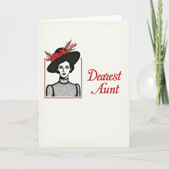 Carte de portrait de maman sophistiquée (Devant)