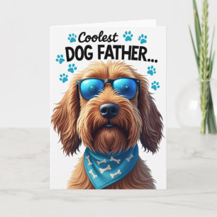 Carte de portrait de père chien cool