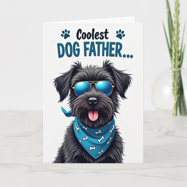 Carte de portrait Dog Father Shades (Devant)