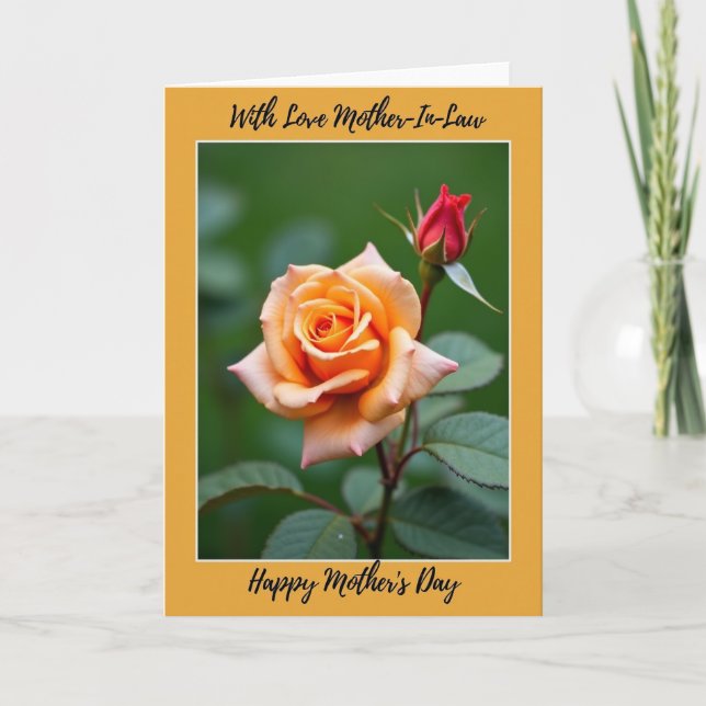 Carte de portrait Striped Bloom (Devant)