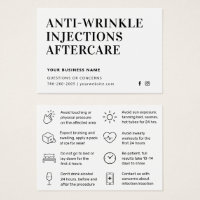 Carte de post-soins simple anti-rinçage