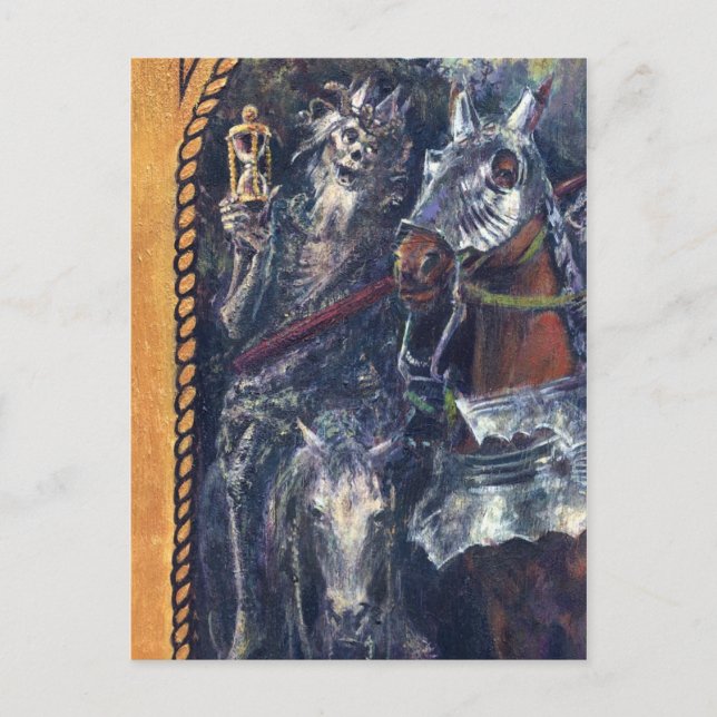 Carte de poste de décès de la Faucheuse (Devant)