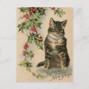 Carte de poste de Noël du Nouvel An vintage