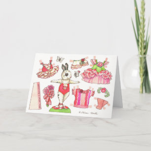 Carte de poupée en papier de l'oeillet d'anniversa