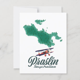 carte de Praslin Seychelles
