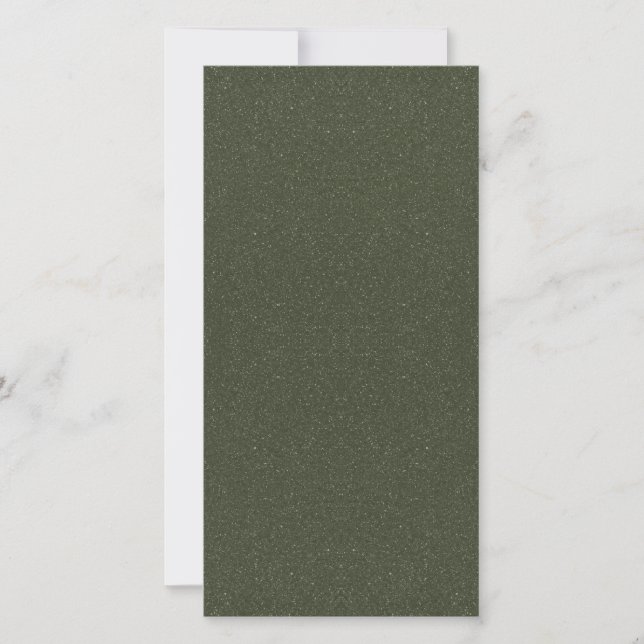 Carte de Pré-annonce de Mariage "Moss Green Glitte (Devant)