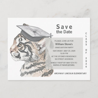 Carte de préavis de remise de diplôme Tiger Grad |