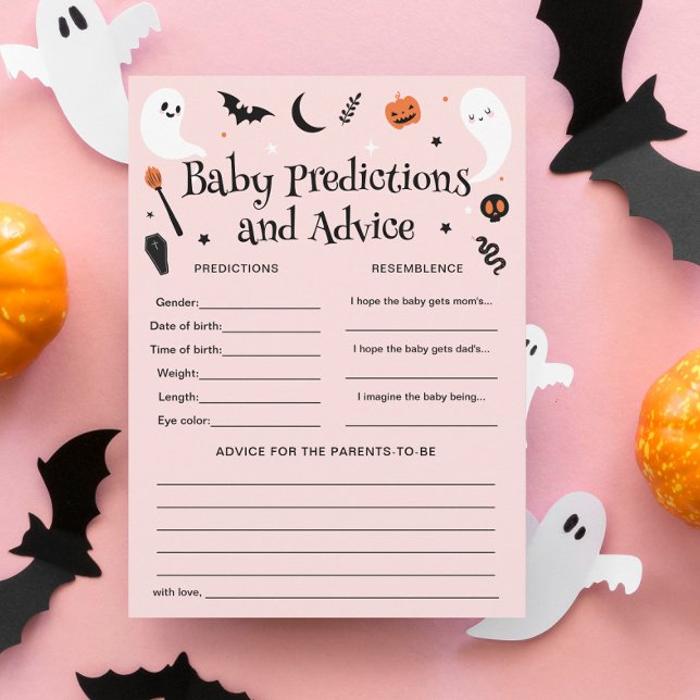 Carte de prédictions de bébé pour Baby Shower Hall (Créateur téléchargé)
