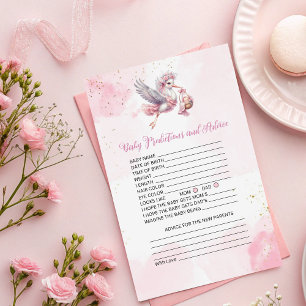Carte de prédictions et conseils pour bébé Thème d