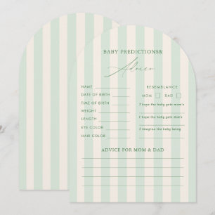 Carte de prédictions et de conseils pour Baby Show