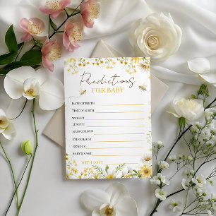 Carte de prédictions et de conseils pour bébé Bee 