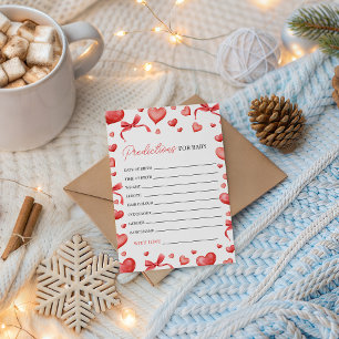 Carte de prédictions pour Baby Shower Sweetheart