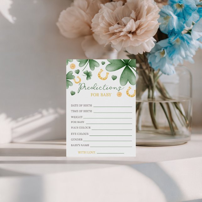 Carte de prédictions pour bébé porte-bonheur (Créateur téléchargé)