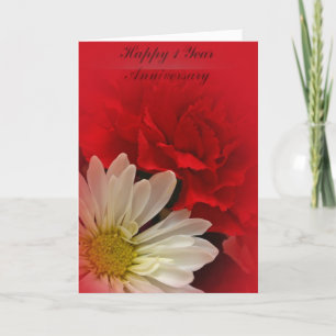 Carte de premier anniversaire de mariage