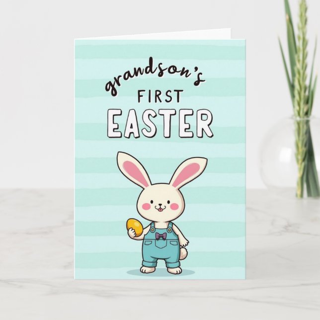 Carte de premier jour de Pâques de Bunny (Devant)