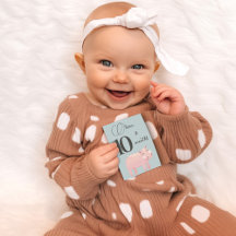 Carte de première année de jalon "Cute Jungle Anim