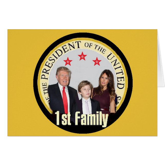 Carte de première famille TRUMP (Devant horizontal)