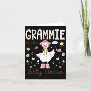 Carte De Première Grammie Oie Folle Anniversaire Famille