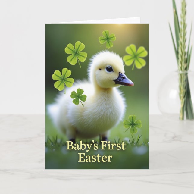 Carte de première Pâques de bébé (Devant)