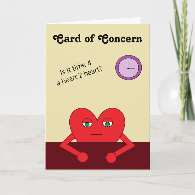 Carte de préoccupation : Carte blanche Brown légèr (Devant)