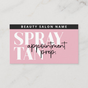 Carte de préparation de bronzage moderne modifiabl