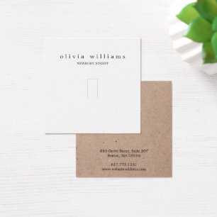 Carte de présentation de bijoux en anneau en papie