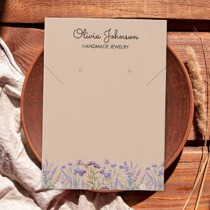 Carte de Présentation de Bijoux Fleur Sauvage Viol