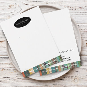 Carte de Présentation de Boucle d'Oreille Chic ave