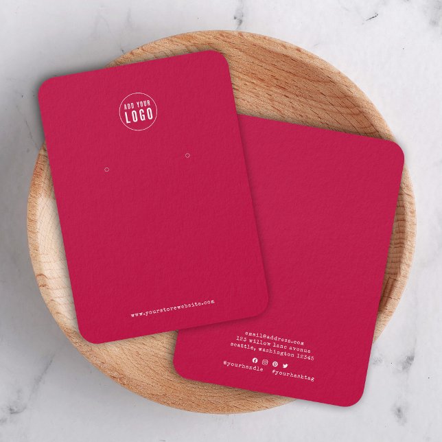 Carte de Présentation de Boucles d'Oreilles avec L (Créateur téléchargé)