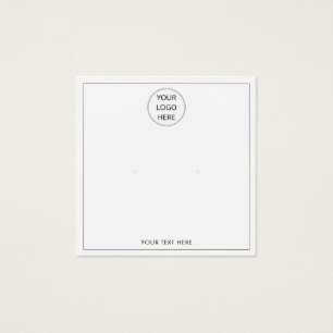 Carte de Présentation de Boucles d'Oreilles avec V