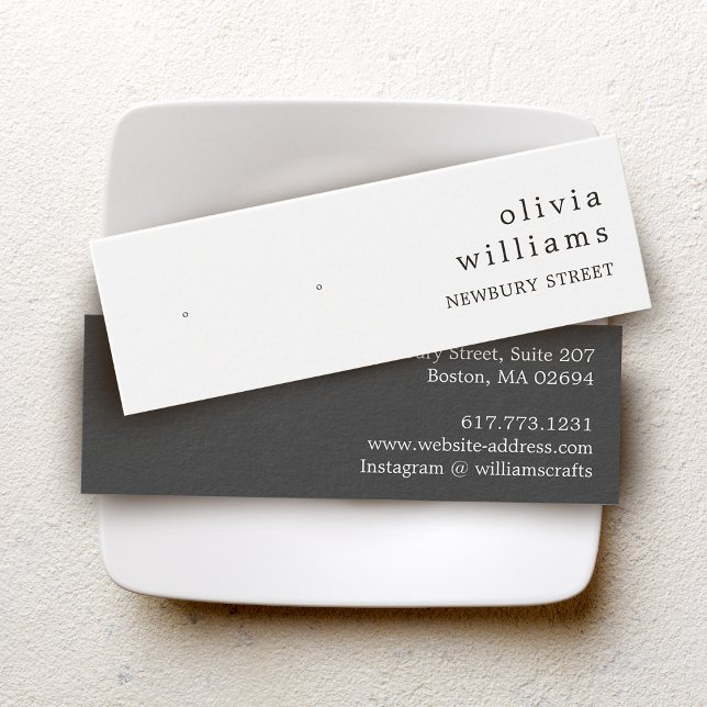 Carte de Présentation de Boucles d'Oreilles Modern (Créateur téléchargé)