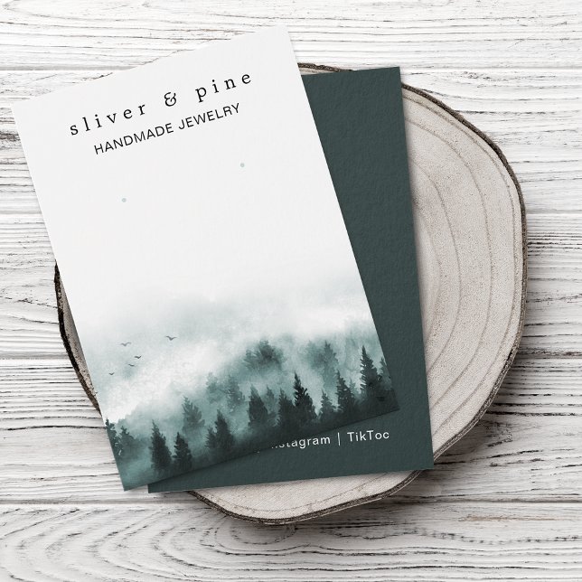 Carte de présentation de boucles d'oreilles Montag (Misty Mountain Earring Display Card)