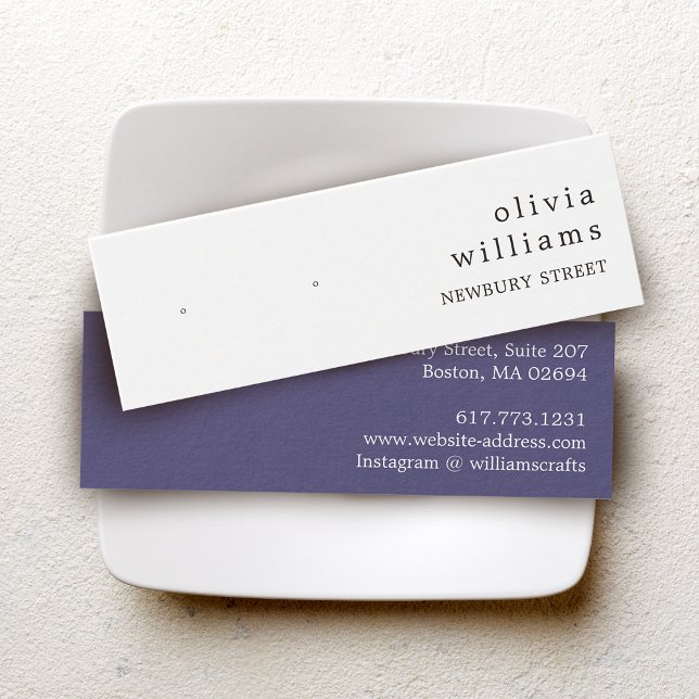 Carte de Présentation de Boucles d'Oreilles Simple (Créateur téléchargé)